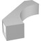 Ekena Millwork 6-in. W x 24-in. D x 32-in. H Westlake Architectural Grade PVC Knee Brace BRCP06X24X32WTL - alternate 5
